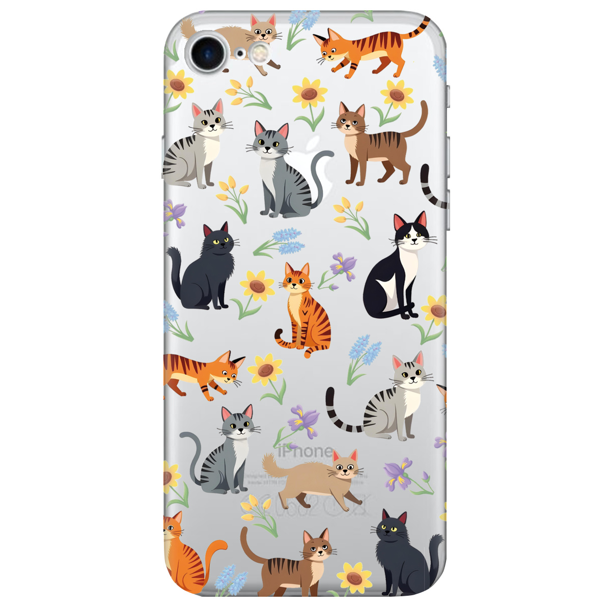 Чехол для Apple iPhone 7 Blooming Kittens - фото 1 - Чехлы для телефонов