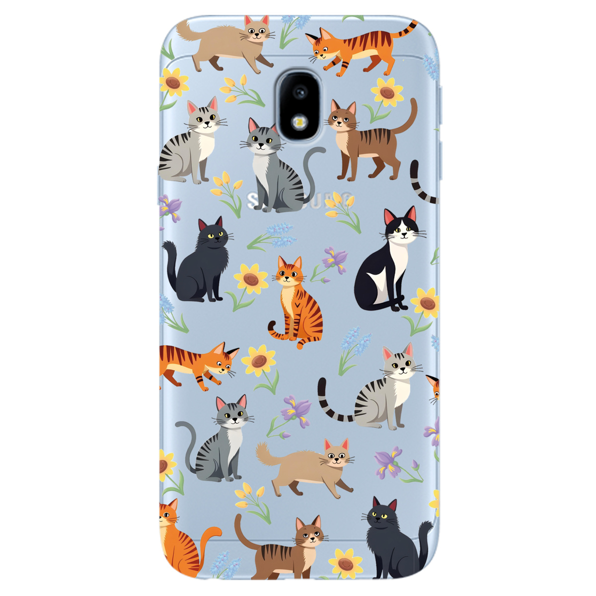 Чохол для Samsung Galaxy J3 2017 Blooming Kittens - фото 1 Чохол для Samsung Galaxy J3 2017 Blooming Kittens - фото 1 - Чохли для телефонів
