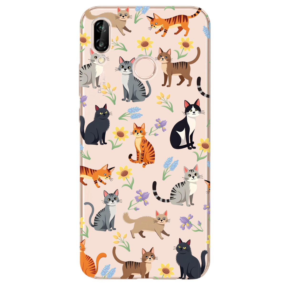 Чехол для Huawei P20 Lite Blooming Kittens - фото 1 - Чехлы для телефонов