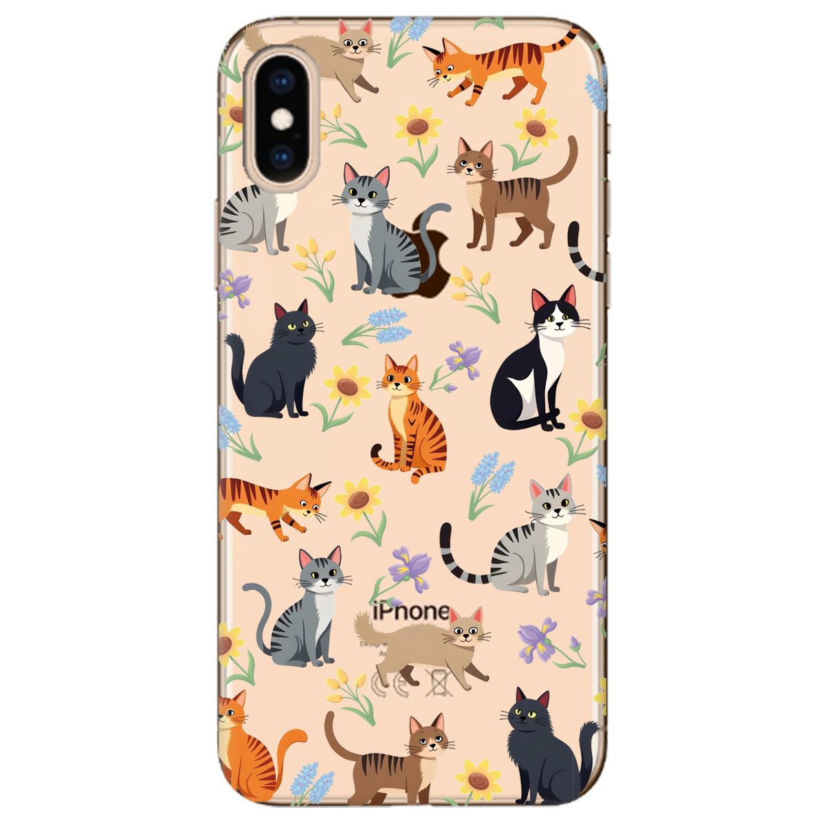 Чехол для Apple iPhone XS Blooming Kittens - фото 1 Чехол для Apple iPhone XS Blooming Kittens - фото 1 - Чехлы для телефонов
