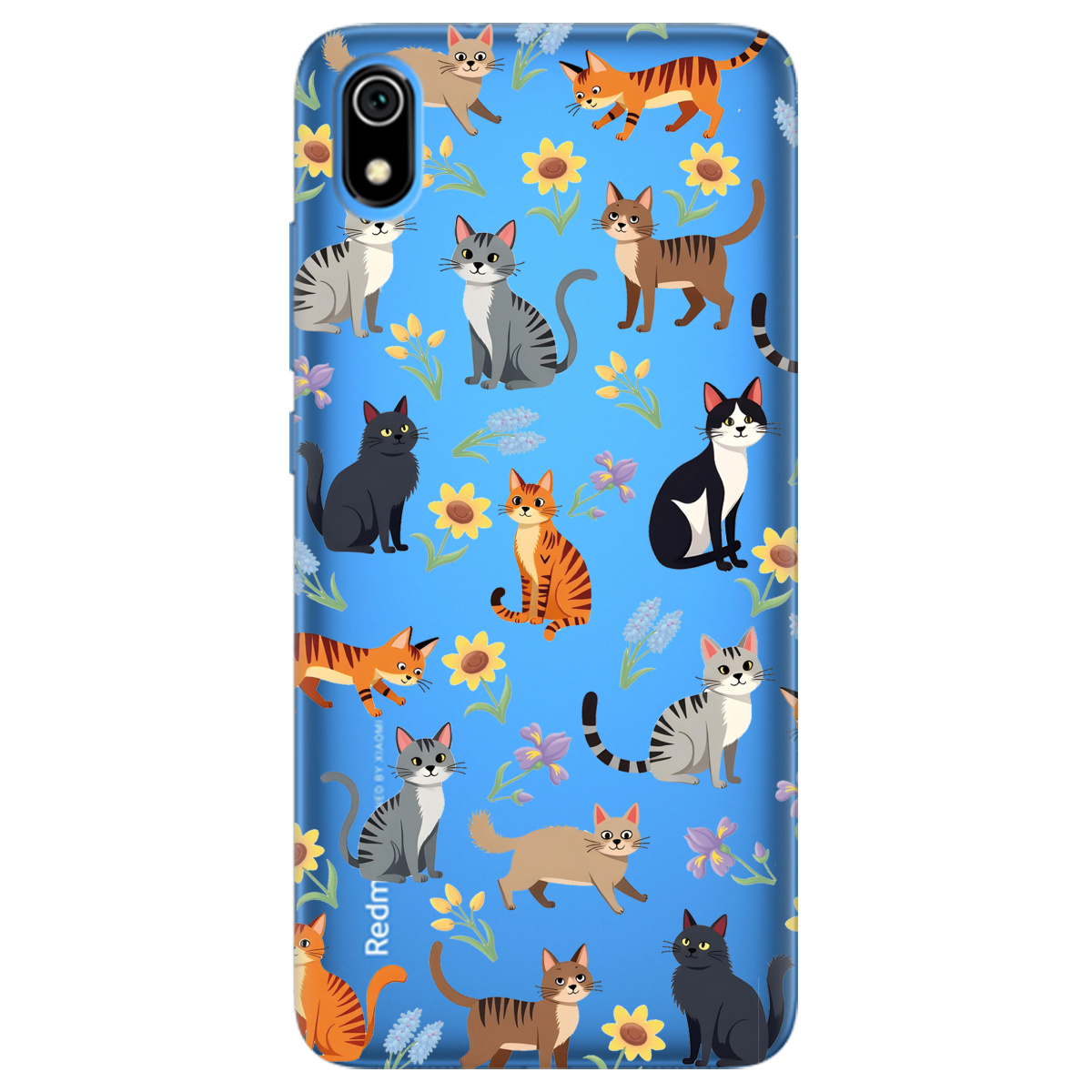 Чохол для Xiaomi Redmi 7A Blooming Kittens - фото 1 - Чохли для телефонів