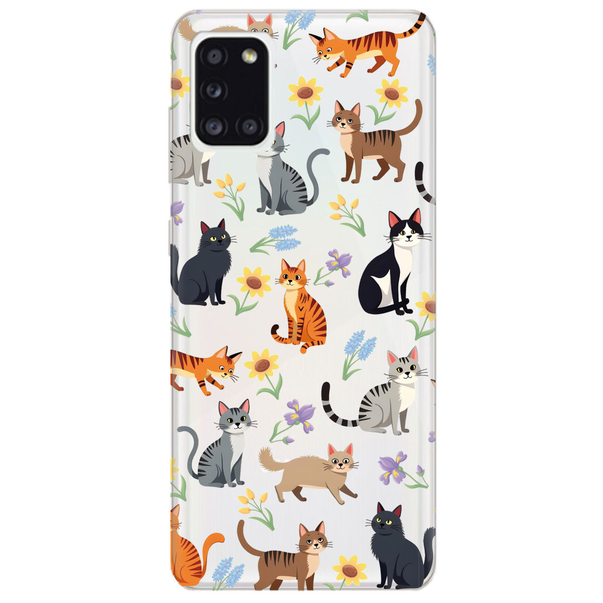 Чехол для Samsung Galaxy A31 Blooming Kittens - фото 1 Чехол для Samsung Galaxy A31 Blooming Kittens - фото 1 - Чехлы для телефонов