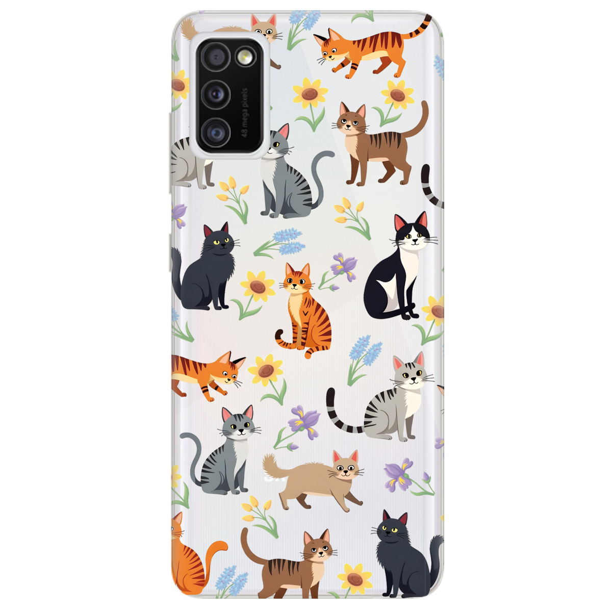 Чехол для Samsung Galaxy A41 Blooming Kittens - фото 1 - Чехлы для телефонов