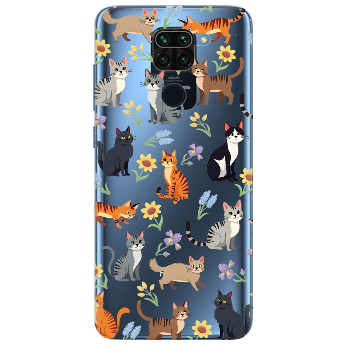 Чохол для Xiaomi Redmi Note 9 Blooming Kittens - фото 1 - Чохли для телефонів
