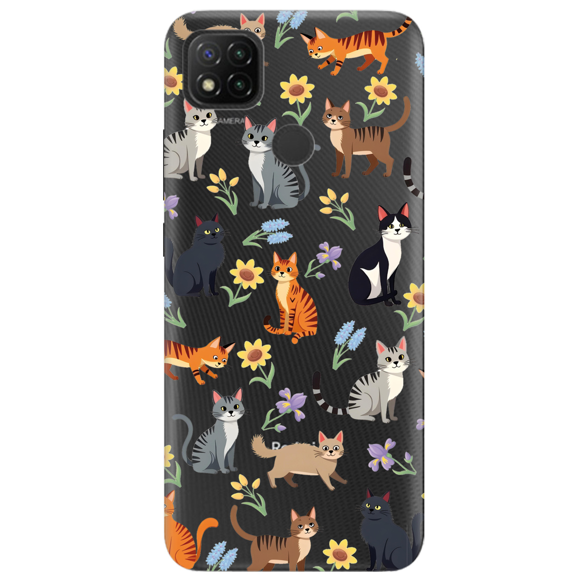 Чехол для Xiaomi Redmi 9C Blooming Kittens - фото 1 Чехол для Xiaomi Redmi 9C Blooming Kittens - фото 1 - Чехлы для телефонов