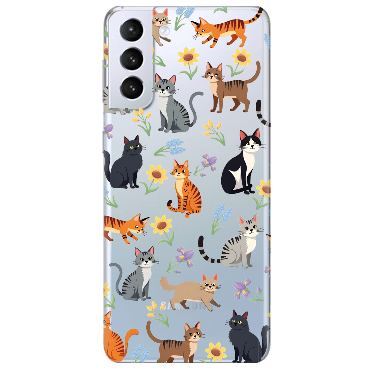 Чохол для Samsung Galaxy S21 Plus Blooming Kittens - фото 1 - Чохли для телефонів