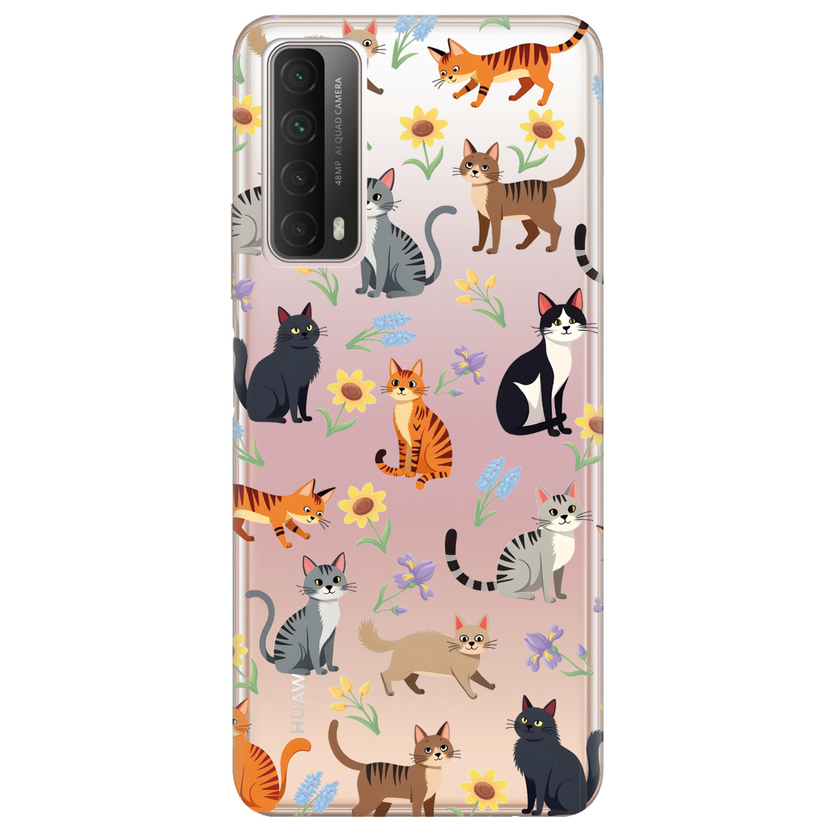 Чохол для Huawei P Smart 2021 Blooming Kittens - фото 1 - Чохли для телефонів