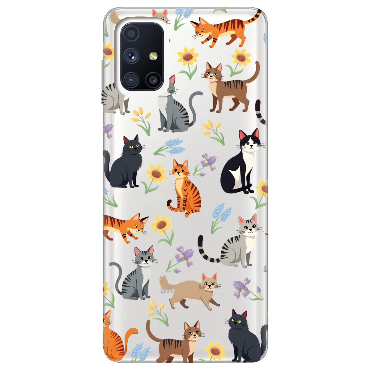 Чехол для Samsung Galaxy M51 Blooming Kittens - фото 1 - Чехлы для телефонов