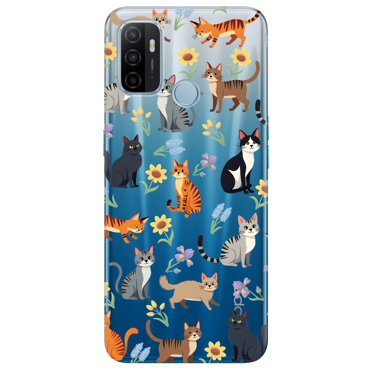 Чехол для Oppo A53/ A32/ A33 Blooming Kittens - фото 1 Чехол для Oppo A53/ A32/ A33 Blooming Kittens - фото 1 - Чехлы для телефонов
