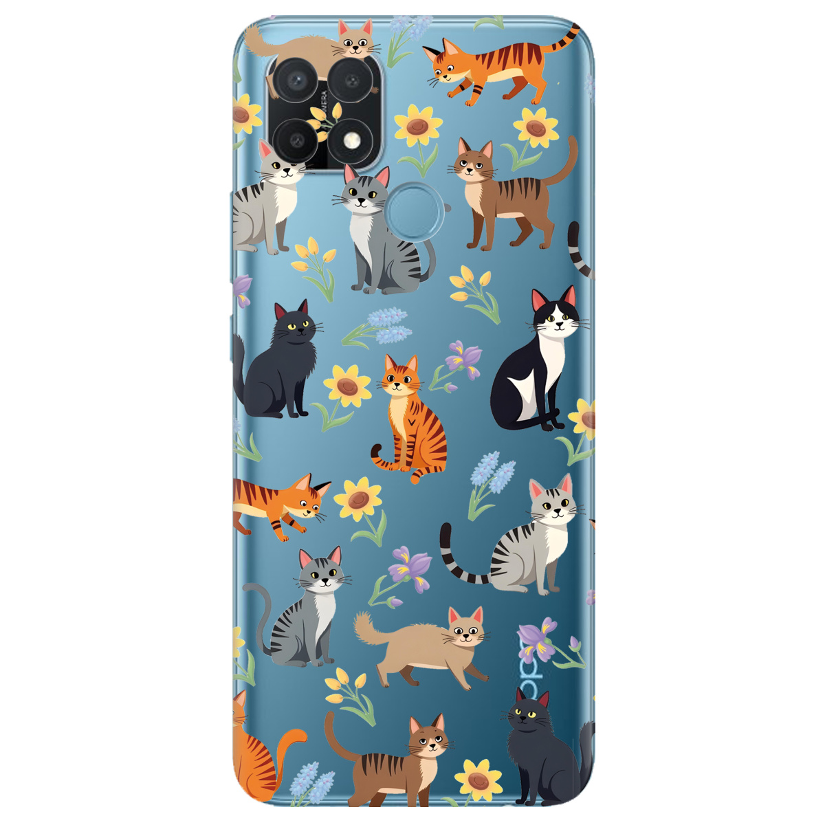 Чохол для Oppo A15s/ A15 Blooming Kittens - фото 1 - Чохли для телефонів