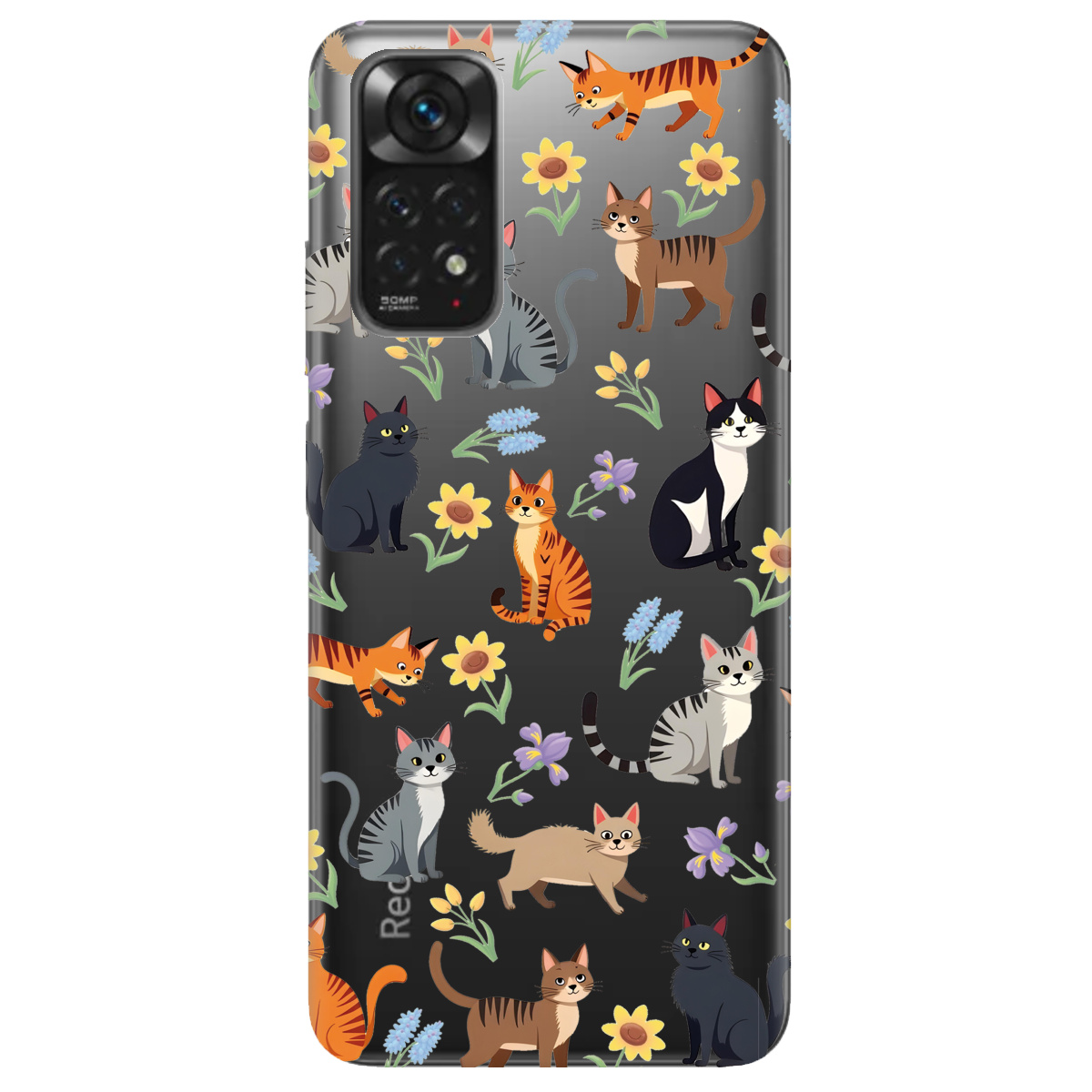 Чохол для Xiaomi Redmi Note 11 Blooming Kittens - фото 1 - Чохли для телефонів