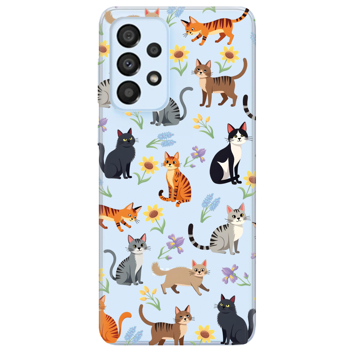 Чохол для Samsung Galaxy A33 Blooming Kittens - фото 1 - Чохли для телефонів