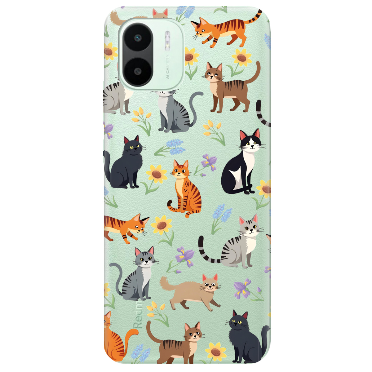 Чехол для Xiaomi Redmi A1 Blooming Kittens - фото 1 - Чехлы для телефонов