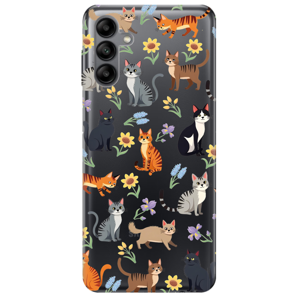 Чехол для Samsung Galaxy A04s Blooming Kittens - фото 1 - Чехлы для телефонов