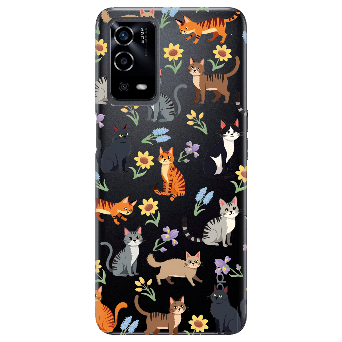 Чохол для Oppo A55 Blooming Kittens - фото 1 Чохол для Oppo A55 Blooming Kittens - фото 1 - Чохли для телефонів
