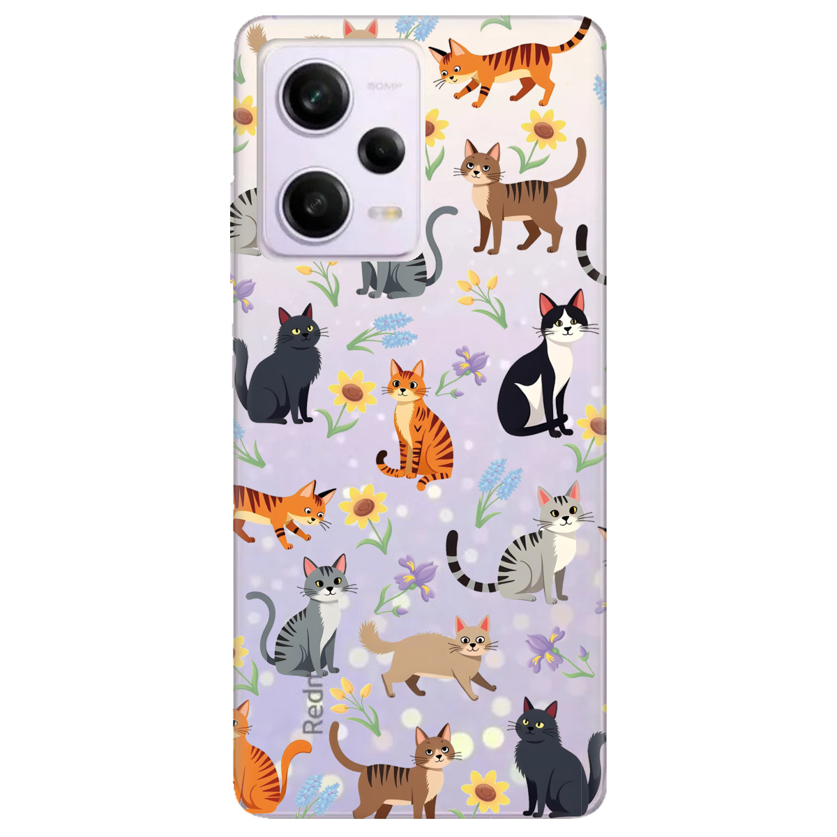 Чехол для Xiaomi Poco X5 Pro 5G Blooming Kittens - фото 1 - Чехлы для телефонов