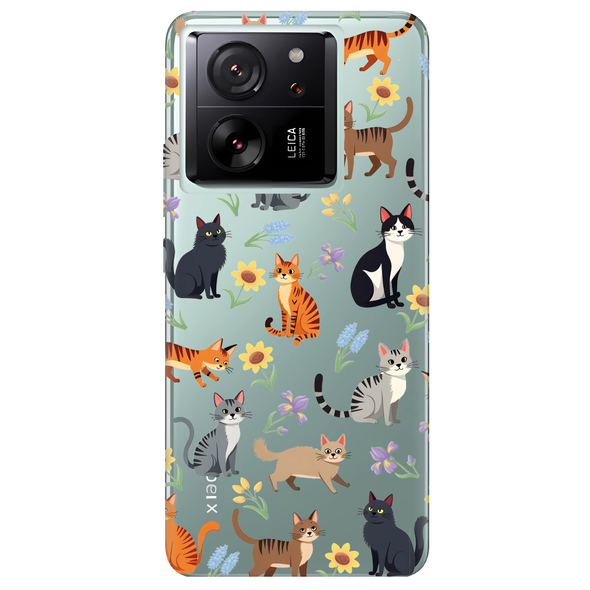 Чехол для Xiaomi 13T Pro Blooming Kittens - фото 1 - Чехлы для телефонов