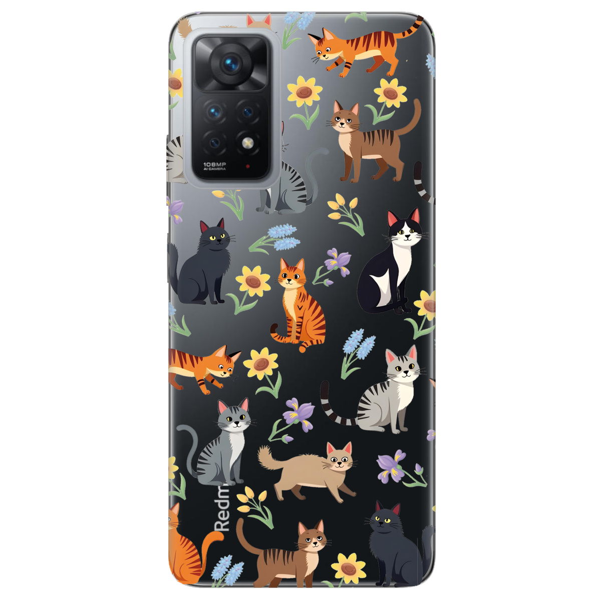 Чохол для Xiaomi Redmi Note 12 Pro 4G Blooming Kittens - фото 1 - Чохли для телефонів