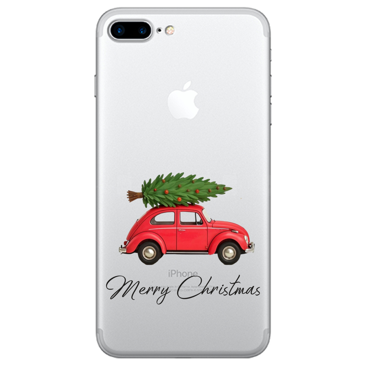 Чехол для Apple iPhone 7 Plus Christmas on Wheels - фото 1 - Чехлы для телефонов
