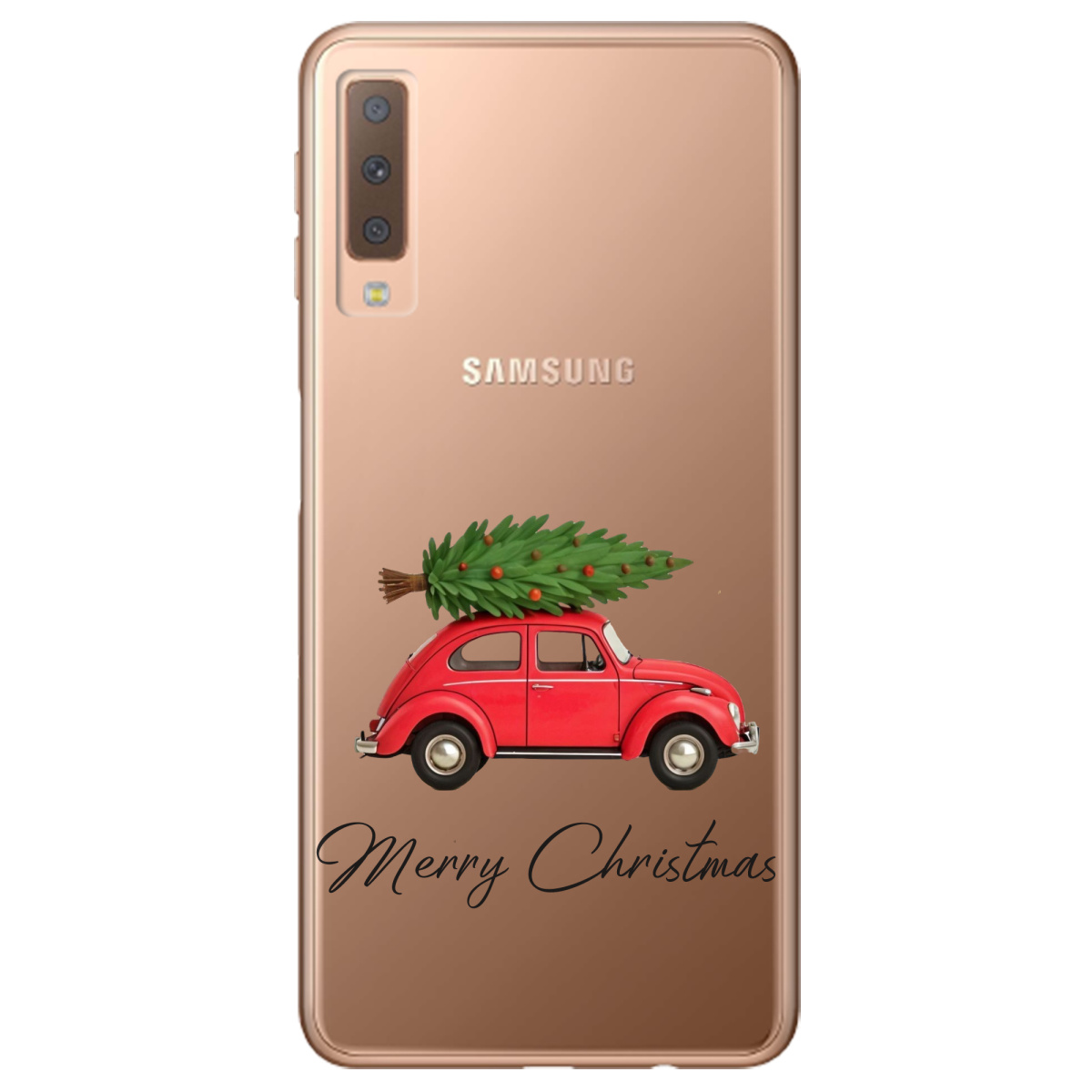 Чехол для Samsung Galaxy A7 2018 Christmas on Wheels - фото 1 - Чехлы для телефонов