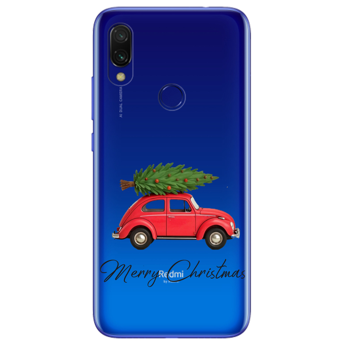 Чехол для Xiaomi Redmi 7 Christmas on Wheels - фото 1 - Чехлы для телефонов