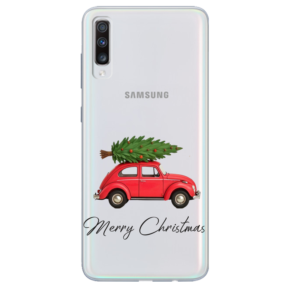 Чехол для Samsung Galaxy A70 Christmas on Wheels - фото 1 Чехол для Samsung Galaxy A70 Christmas on Wheels - фото 1 - Чехлы для телефонов