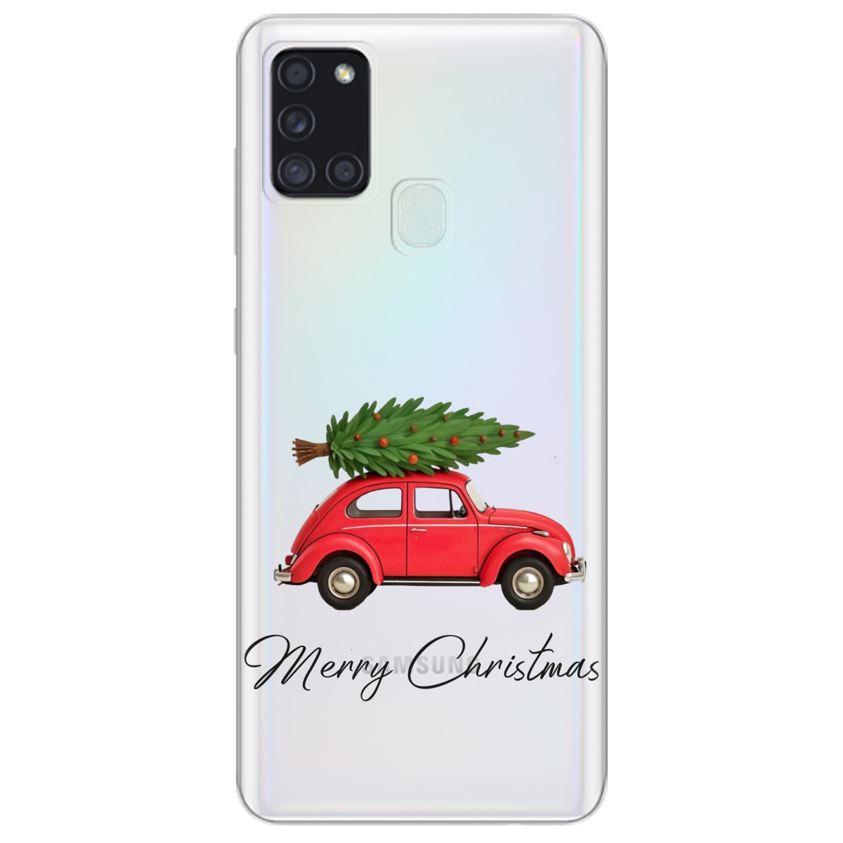 Чохол для Samsung Galaxy A21s Christmas on Wheels - фото 1 - Чохли для телефонів