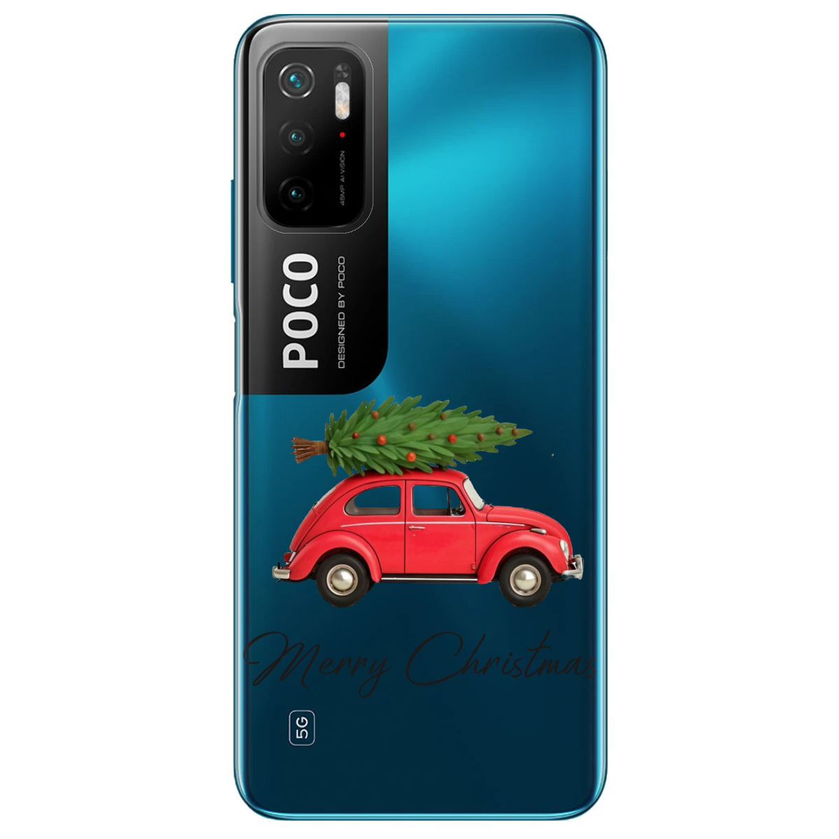 Чехол для Xiaomi Redmi Note 10 5G Christmas on Wheels - фото 1 - Чехлы для телефонов