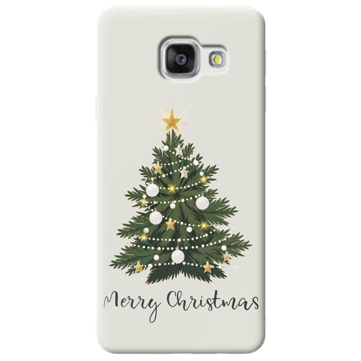 Чехол для Samsung Galaxy A3 2016 полупрозрачный матовый soft touch Christmas Serenity - фото 1 - Чехлы для телефонов