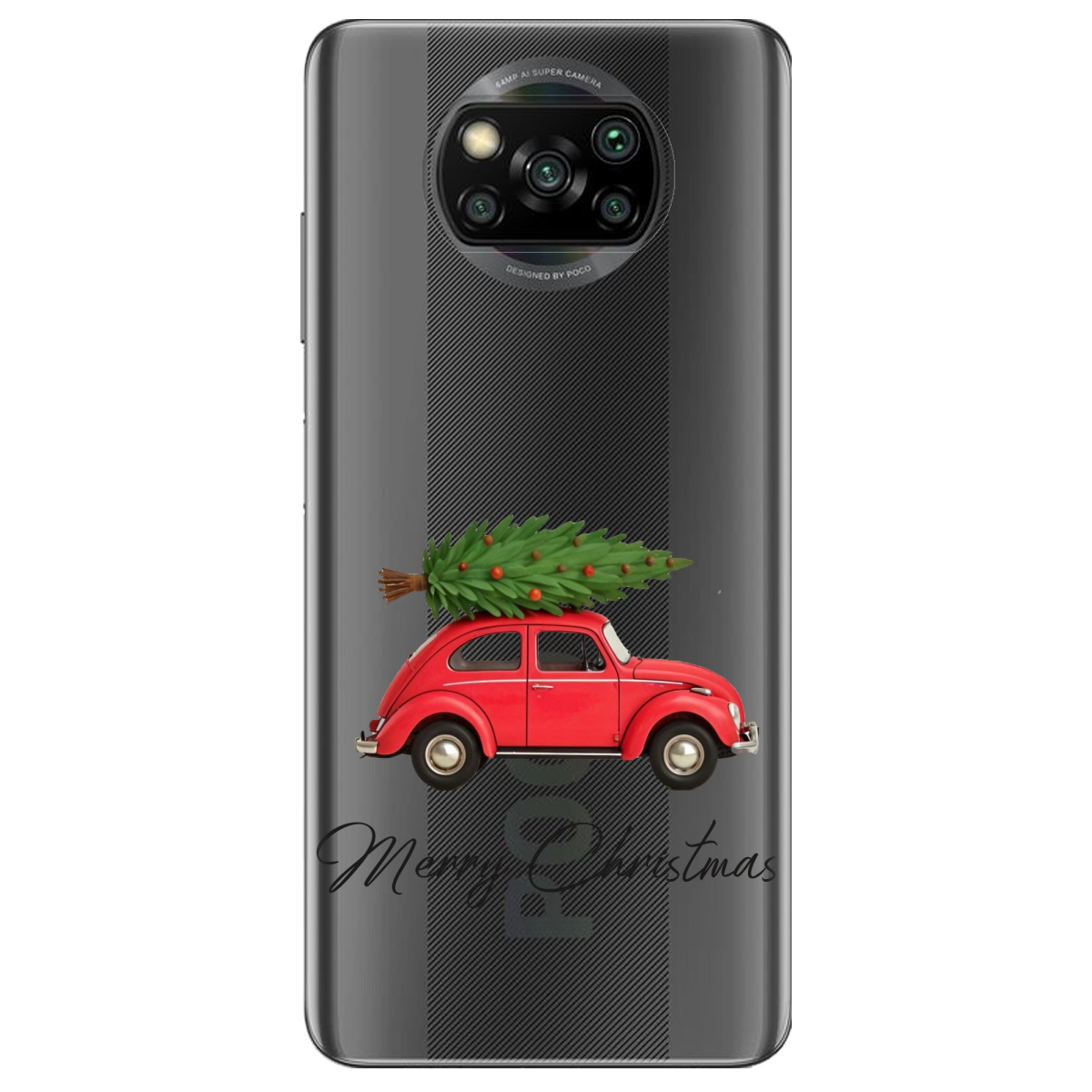 Чехол для Xiaomi Poco X3 Pro Christmas on Wheels - фото 1 - Чехлы для телефонов
