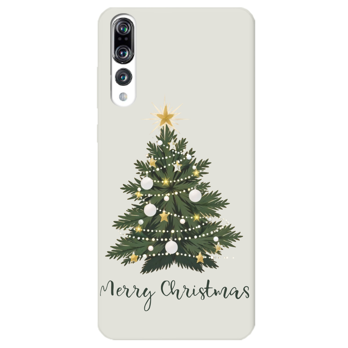 Чехол для Huawei P20 Pro полупрозрачный матовый soft touch Christmas Serenity - фото 1 - Чехлы для телефонов