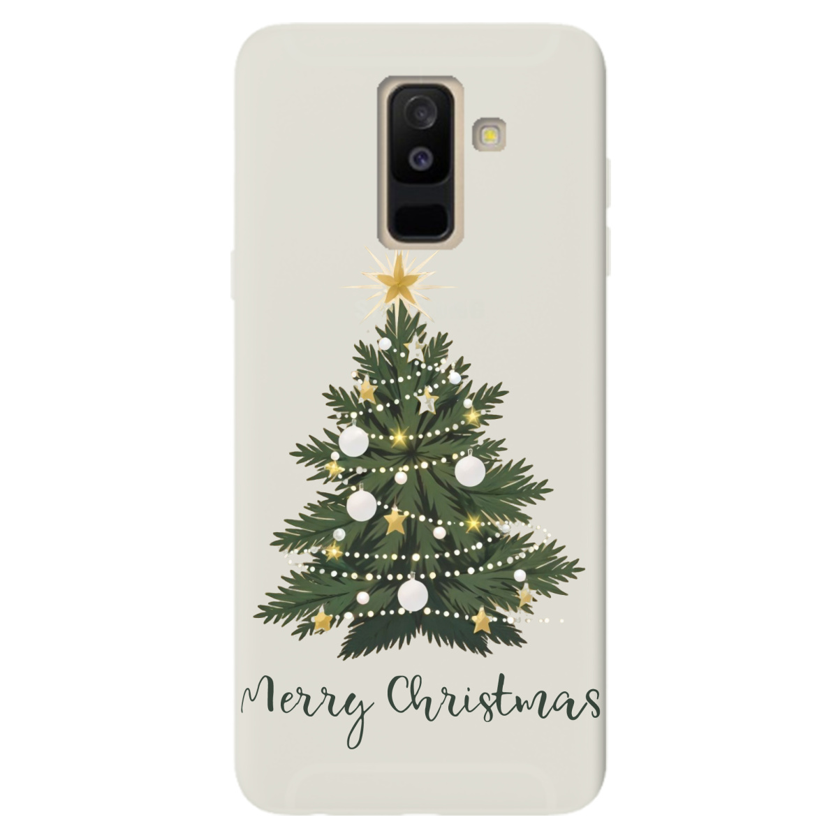 Чохол для Samsung Galaxy A6 Plus 2018 напівпрозорий матовий soft touch Christmas Serenity - фото 1 - Чохли для телефонів