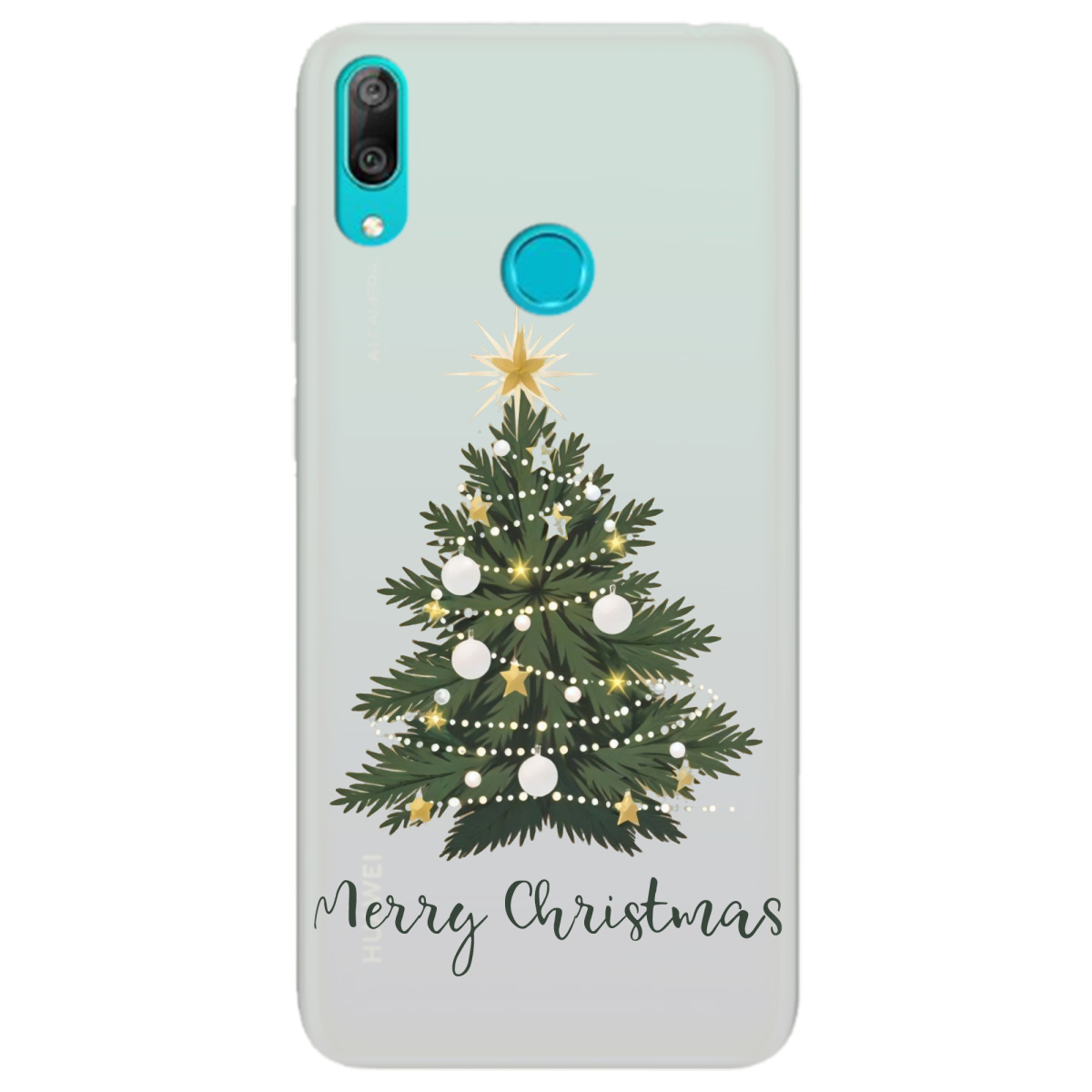 Чохол для Huawei Y7 2019 напівпрозорий матовий soft touch Christmas Serenity - фото 1 - Чохли для телефонів