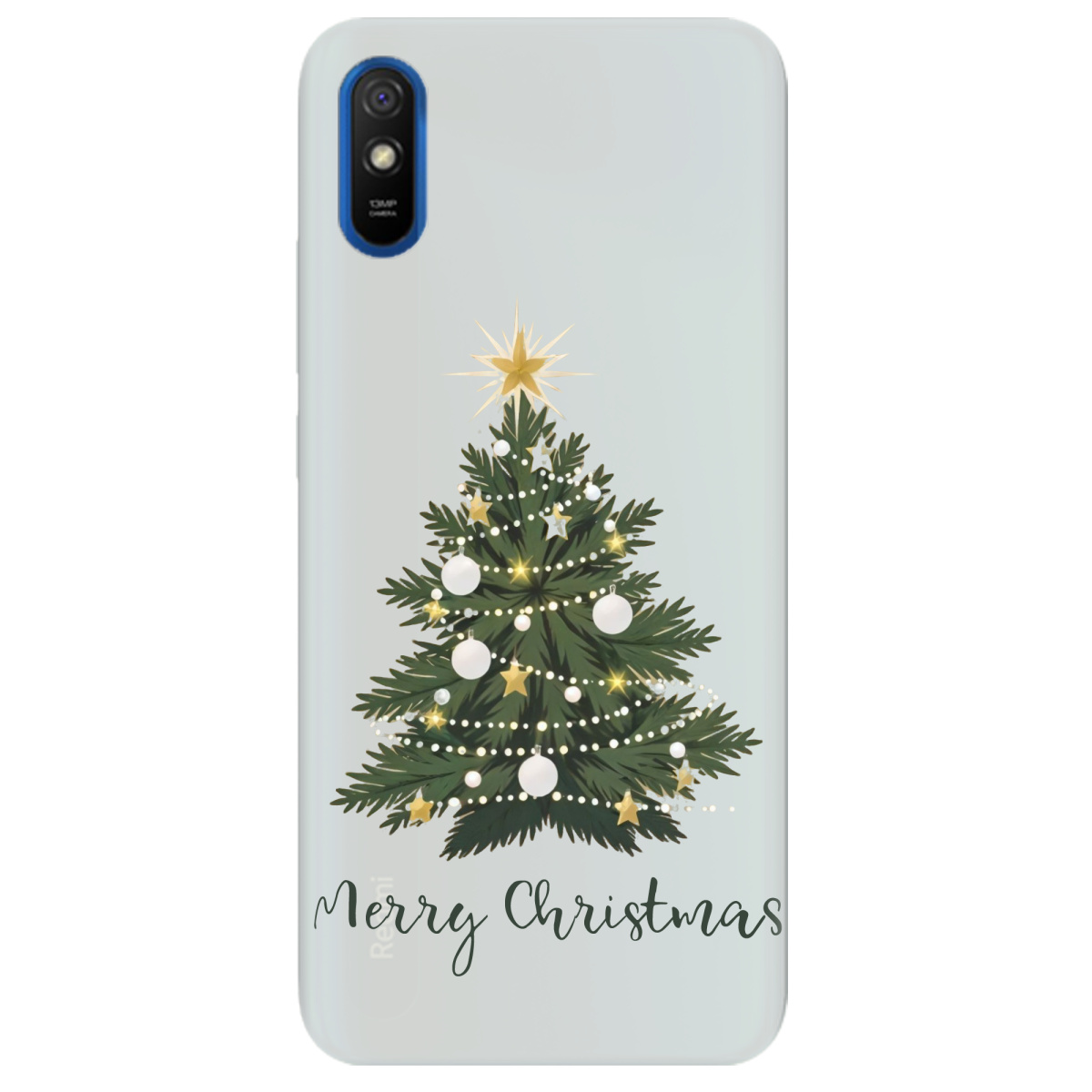 Чохол для Xiaomi Redmi 9A напівпрозорий матовий soft touch Christmas Serenity - фото 1 - Чохли для телефонів