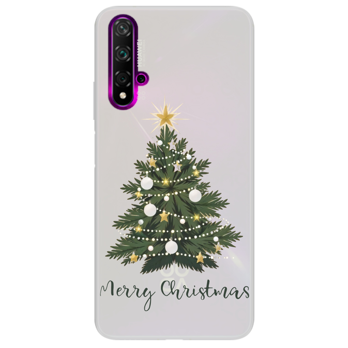 Чехол для Huawei Nova 5T полупрозрачный матовый soft touch Christmas Serenity - фото 1 - Чехлы для телефонов