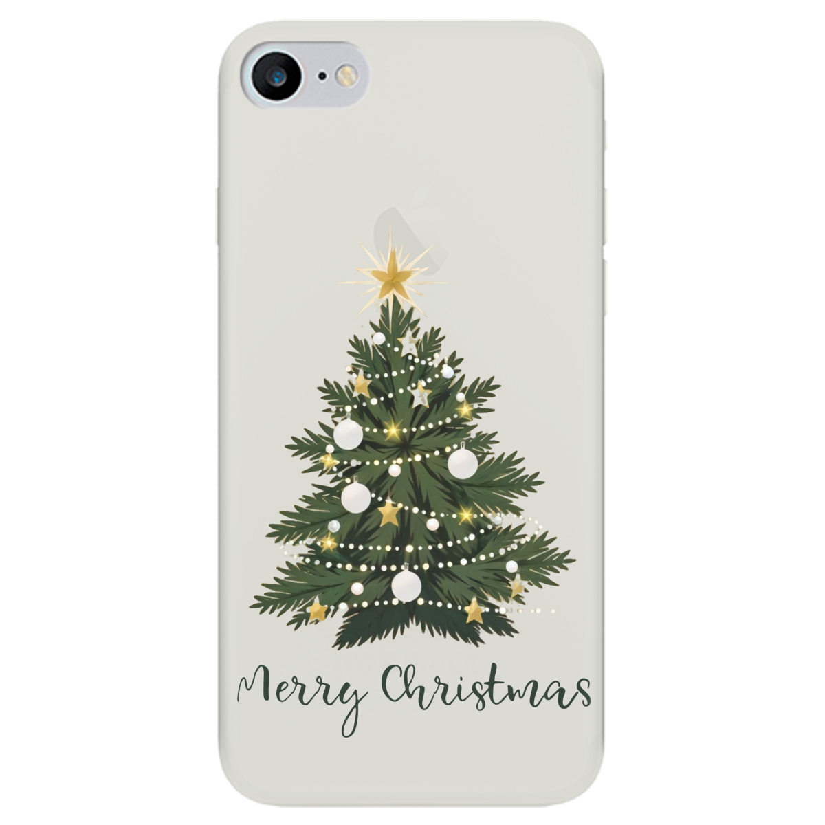 Чохол для Apple iPhone 8 напівпрозорий матовий soft touch Christmas Serenity - фото 1 - Чохли для телефонів