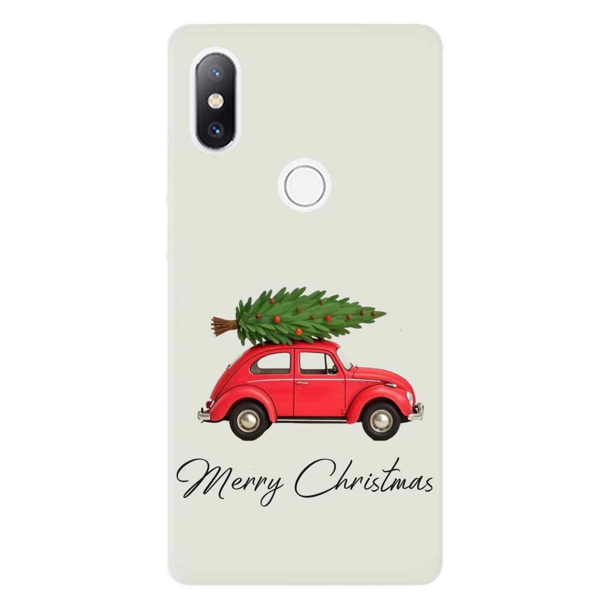 Чехол для Xiaomi Mi Mix 2S полупрозрачный матовый soft touch Christmas on Wheels - фото 1 Чехол для Xiaomi Mi Mix 2S полупрозрачный матовый soft touch Christmas on Wheels - фото 1 - Чехлы для телефонов