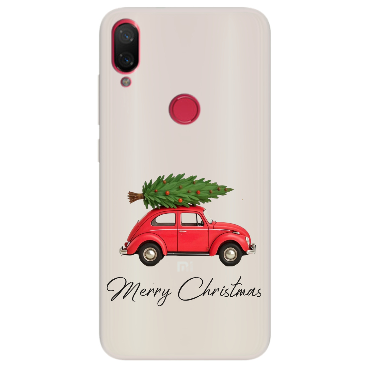 Чохол для Xiaomi Mi Play напівпрозорий матовий soft touch Christmas on Wheels - фото 1 Чохол для Xiaomi Mi Play напівпрозорий матовий soft touch Christmas on Wheels - фото 1 - Чохли для телефонів