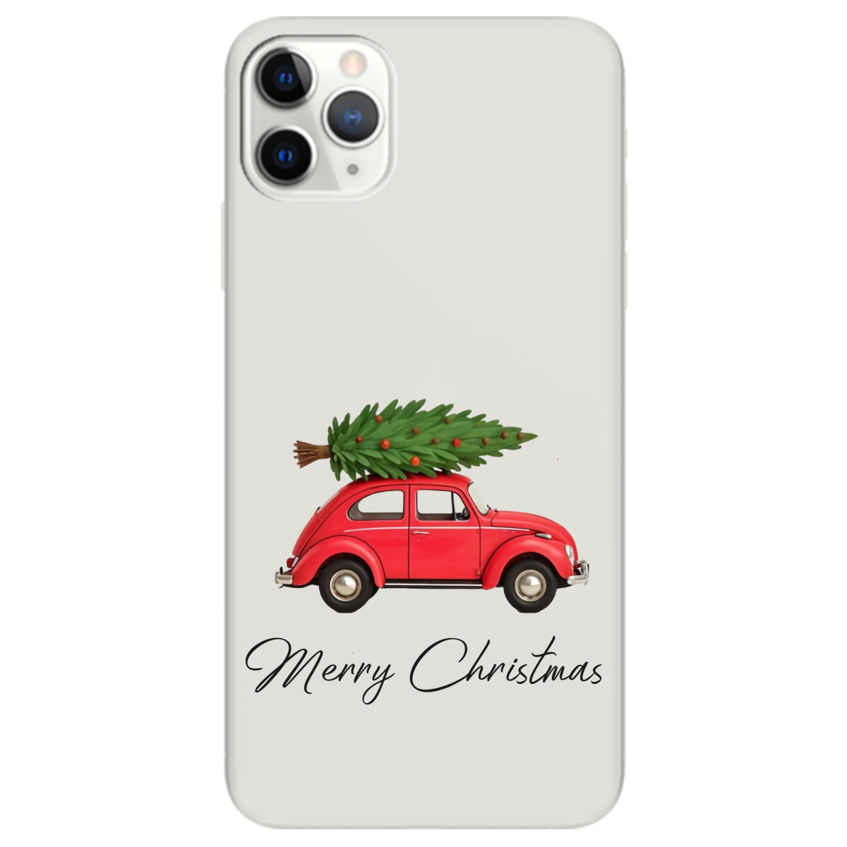 Чехол для Apple iPhone 11 Pro Max полупрозрачный матовый soft touch Christmas on Wheels - фото 1 Чехол для Apple iPhone 11 Pro Max полупрозрачный матовый soft touch Christmas on Wheels - фото 1 - Чехлы для телефонов