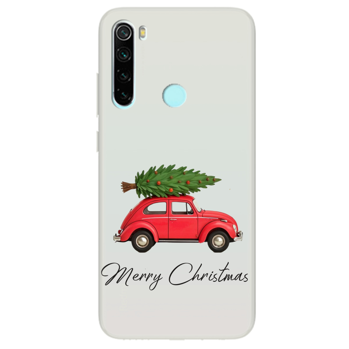 Чехол для Xiaomi Redmi Note 8T полупрозрачный матовый soft touch Christmas on Wheels - фото 1 - Чехлы для телефонов