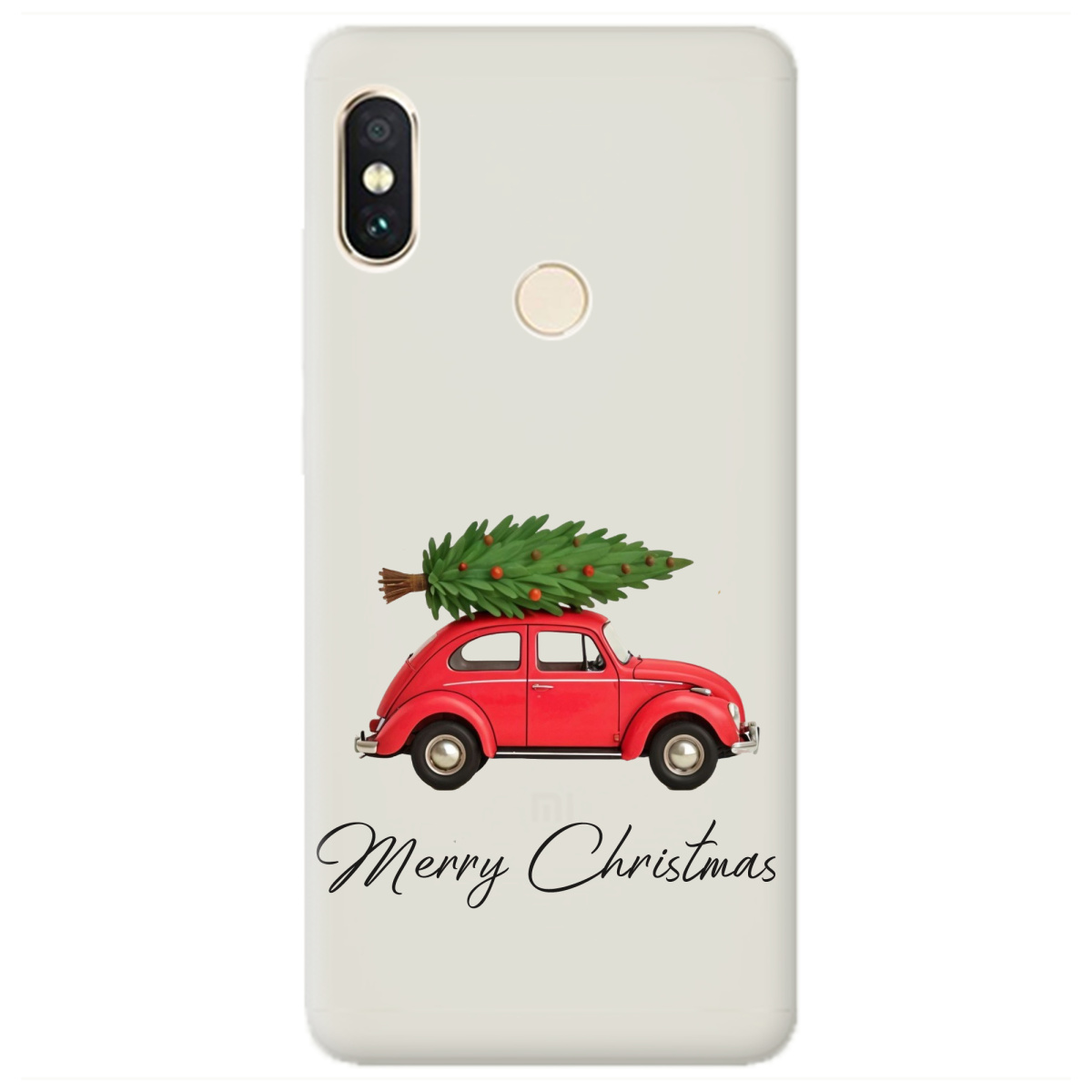 Чохол для Xiaomi Redmi Note 5 напівпрозорий матовий soft touch Christmas on Wheels - фото 1 - Чохли для телефонів