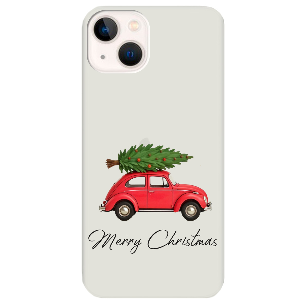 Чохол для Apple iPhone 13 Mini напівпрозорий матовий soft touch Christmas on Wheels - фото 1 - Чохли для телефонів