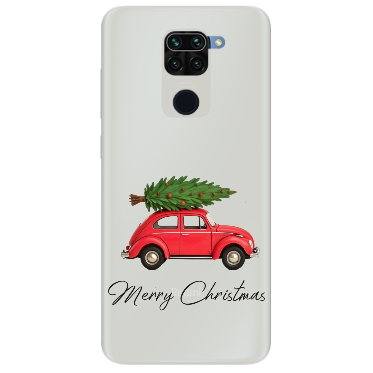 Чехол для Xiaomi Redmi Note 9 полупрозрачный матовый soft touch Christmas on Wheels - фото 1 Чехол для Xiaomi Redmi Note 9 полупрозрачный матовый soft touch Christmas on Wheels - фото 1 - Чехлы для телефонов