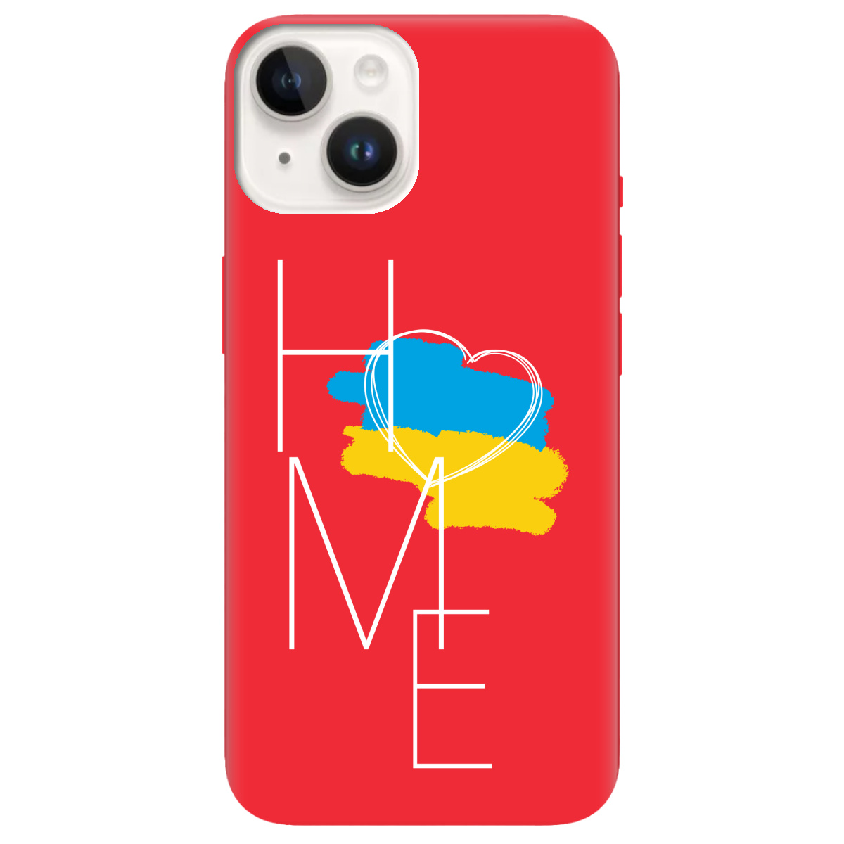 Чехол для Apple iPhone 14 Plus ярко-красный матовый soft touch Дім - фото 1 Чехол для Apple iPhone 14 Plus ярко-красный матовый soft touch Дім - фото 1 - Чехлы для телефонов