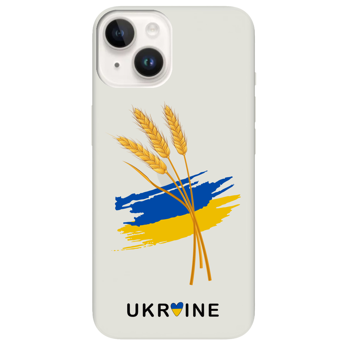 Чохол для Apple iPhone 14 напівпрозорий матовий soft touch Spikelets - фото 1 - Чохли для телефонів