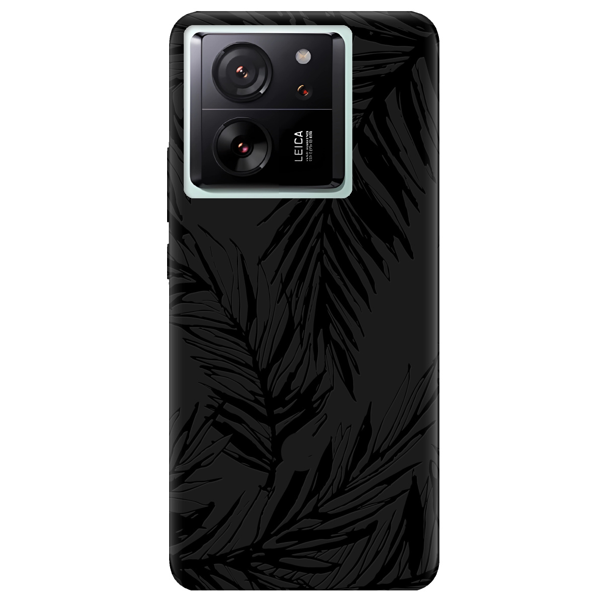 Чехол для Xiaomi 13T Pro черный матовый soft touch Tropics - фото 1 - Чехлы для телефонов