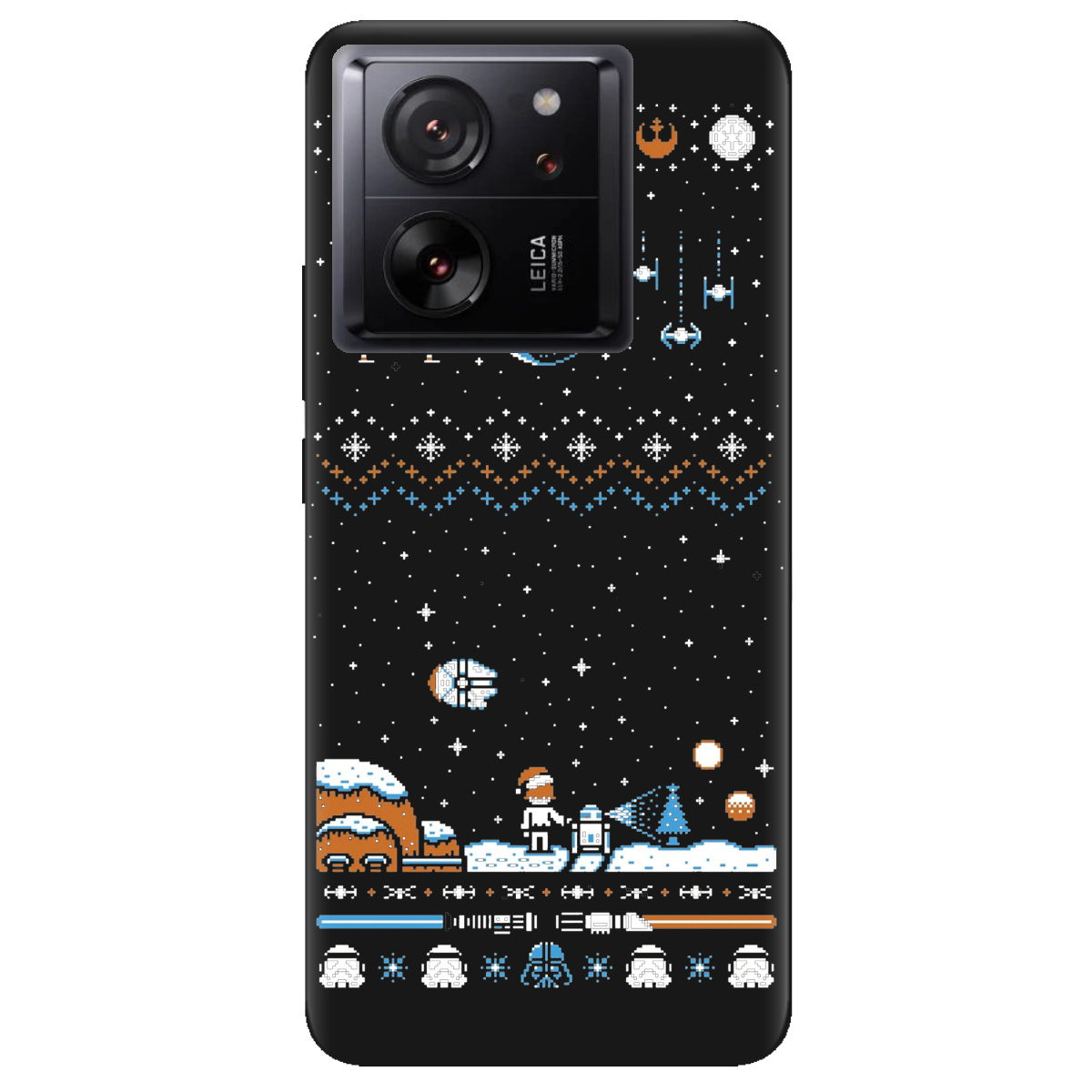 Чехол для Xiaomi 13T черный матовый soft touch Star wars - фото 1 - Чехлы для телефонов