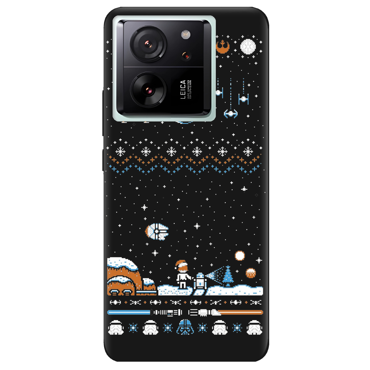 Чохол для Xiaomi 13T Pro чорний матовий soft touch Star wars - фото 1 - Чохли для телефонів