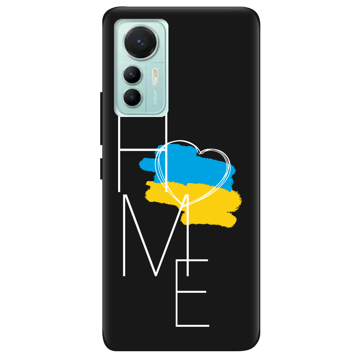 Чехол для Xiaomi 12 Lite черный матовый soft touch Дім - фото 1 Чехол для Xiaomi 12 Lite черный матовый soft touch Дім - фото 1 - Чехлы для телефонов