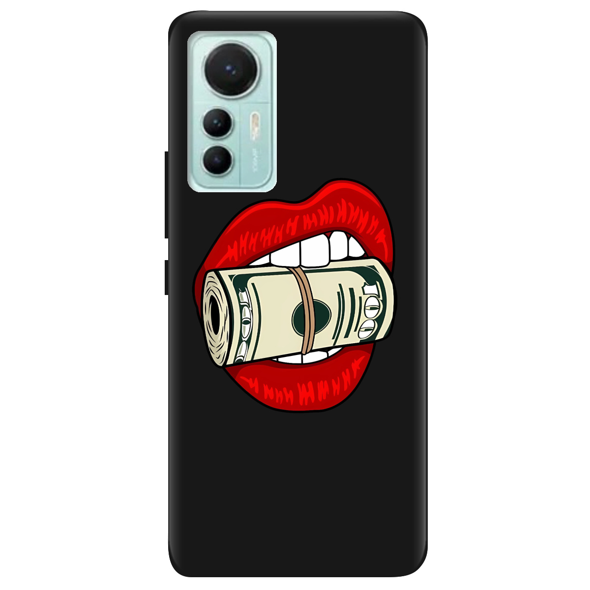 Чохол для Xiaomi 12 Lite чорний матовий soft touch Secret - фото 1 - Чохли для телефонів